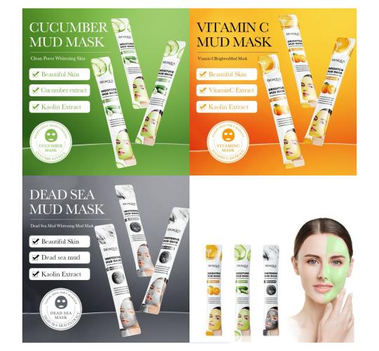 200pcs-BIOAQUA Refreshing Hydration Revitalising Deep Cleansing Clay Facial Mask Set-Mixed|GCMK001-Cleanse Mask-200pcs|UK SELLER