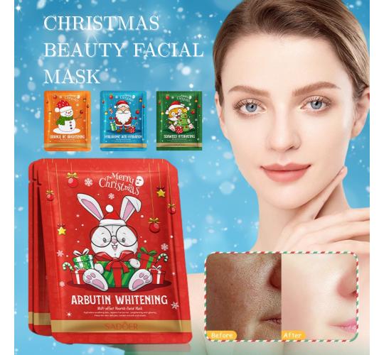 100pcs-SADOER Moisturising Pore Tightening Brightening Anti-Ageing Christmas Facial Masks-Mixed|GCMK002-Christmas Mask-100pcs|UK SELLER