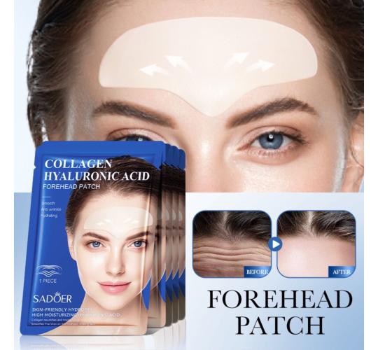 100pcs-SADOER Hyaluronic Acid Anti-Ageing Collagen Smooth Forehead Patch|GCMK004-Forehead Mask-100pcs|UK SELLER