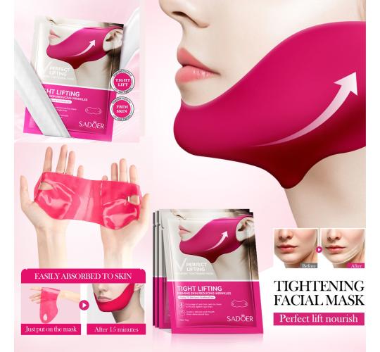 100pcs-SADOER Hydrating Perfect Lifting V-Line Intense Firming Sculpting Masks|GCMK007-V Lift Mask-100pcs|UK SELLER