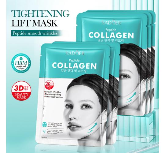 100pcs-SADOER Peptide Collagen 3D Lifting Firming Facial Masks|GCMK013-Peptide Mask-100pcs|UK SELLER