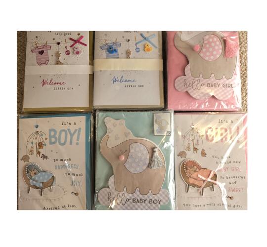 New Baby and Kids Greeting Cards 105pc Joblot For Resale