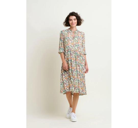 One Off Job Lot of 5 Brakeburn Women's Cream Floral Paisley Midi Dress (12-14)