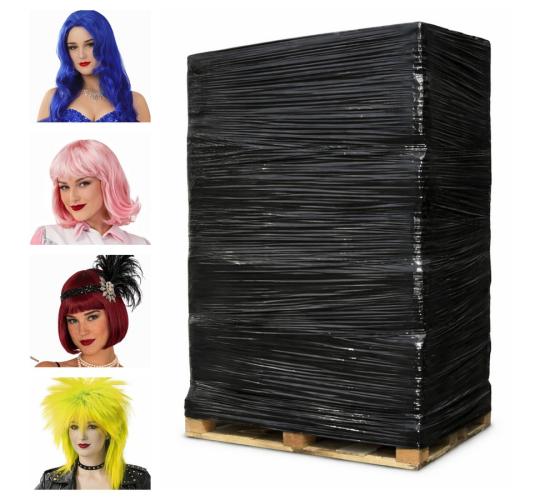 Pallet of 3,400 Synthetic Party & Cosplay Wigs – Multiple Styles & Colours