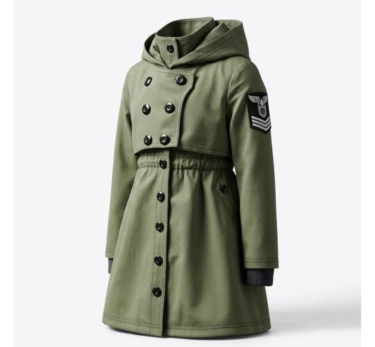 Girls Spring Trench Coat Outdoor Jacket Windproof Travel 3-7Y