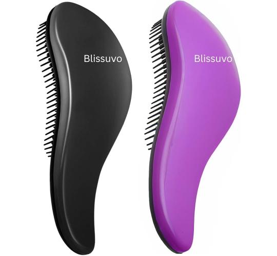 Detangling hair brush