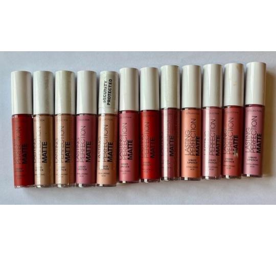 72pcs Collection Lasting Perfection MATTE Liquid Lipsticks | 8 Shades |