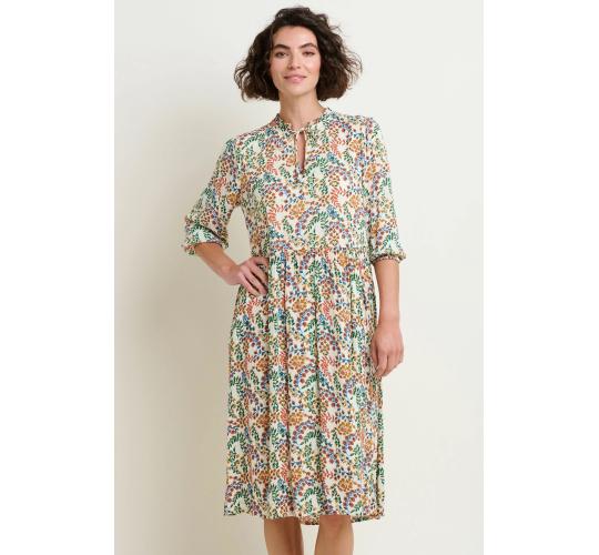 One Off Joblot of 4 Women's Cream Floral Paisley Midi Dress