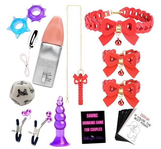 10 Sets- 10pcs Couple Sex Foreplay & BDSM Bondage Gift Play Set|GCAPSET054-10 Sets|UK SELLER