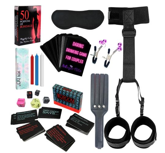 10 Sets- 12 Nights of Game Bondage Couples Sex Toys Bundle|GCAPSET051-No Box-10 Sets|UK SELLER 