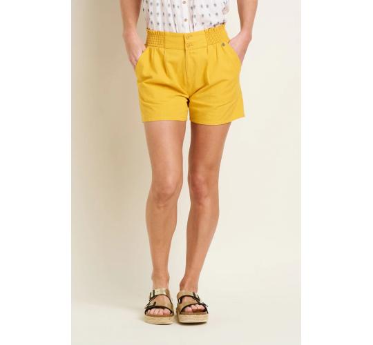 One Off Joblot of 3 Women's Mustard Elasticated Waist Short