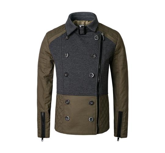 Girls Short Trench Coat Color Block Jacket Spring Fall Cotton Coat Ages 4-12Y