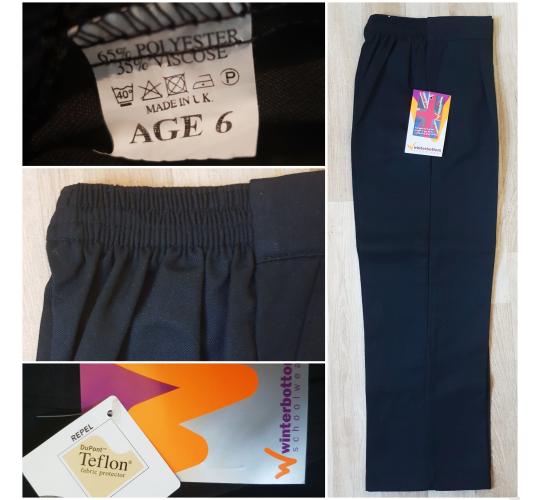Joblot of Winterbottoms Black School Trousers 1, 2, 3, 4 & 6 Years 27 Pairs