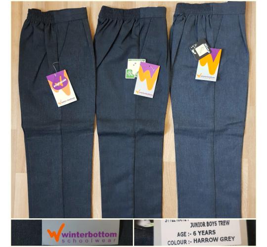 Lot of 8 pairs Winterbottoms grey school trousers 2 styles Age 6 yrars