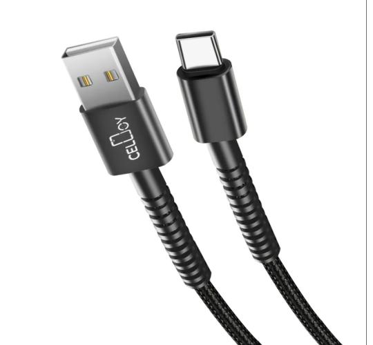 HeavyDuty Braided USB-A to TYPE-C Charging Cable Black/Red/Green (Mix Colors) 1M ( Pack of 120)