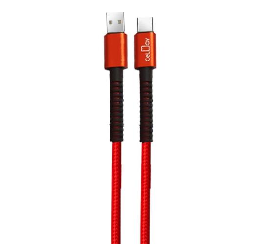 HeavyDuty Braided USB-A to TYPE-C Charging Cable 2M Black/Red/Green (MIx colors) (Pack of 120)