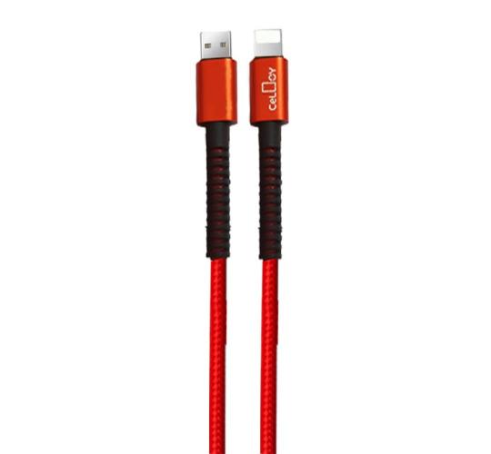 Heavy Duty Braided USB-A to iPhone Charging Cable Black/Red/Green (Mix Colors) 1M (Pack of 120)