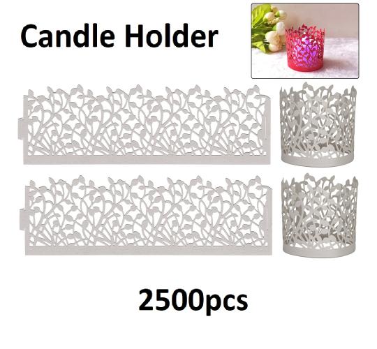 Bulk 2500 Laser Cut Candle Holder Wraps Tea Light Covers Silver Colour Wedding Table Decorations
