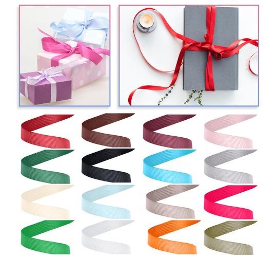 200 Roll Grosgrain Ribbon 10mm x 10M Each Bulk Craft Gift Cake Decoration