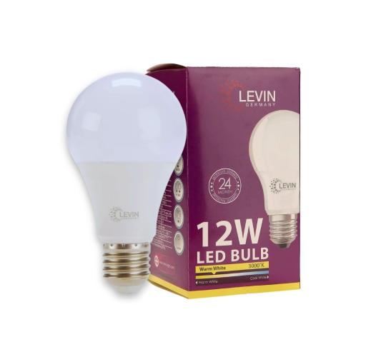 99 LED Bulbs (33 x 3-Pack) – Levin 12W LED Bulbs, Warm White 3000K, E27 Base, 95lm/W, Energy Class A, 60W Replacement