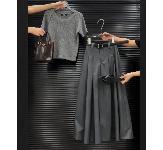 2 Outfit Sets Clearance – Knit Top + Midi Skirt | Designer Studio Samples | UK 8| Boutique Quality | Bundle Deal