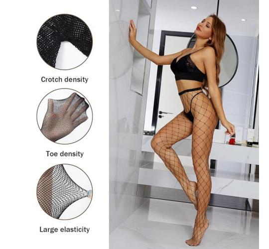 One Off Job Lot of 80 Mixed Black & White Fishnet Lingerie Tights