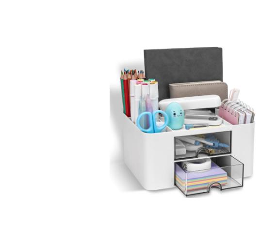 Small Desk Top organisers  in White 