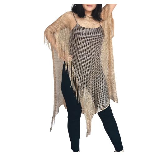 100 pcs Mix Colour Ladies Sparkle net tasselled party evening kaftan Cover Up