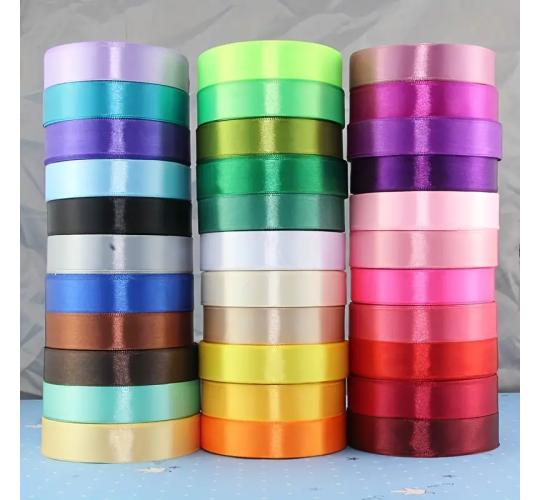 100x Double Sided Satin Ribbon Rolls 15mm x 100 Yards Mixed Colours Craft Wed Decor Wholesale