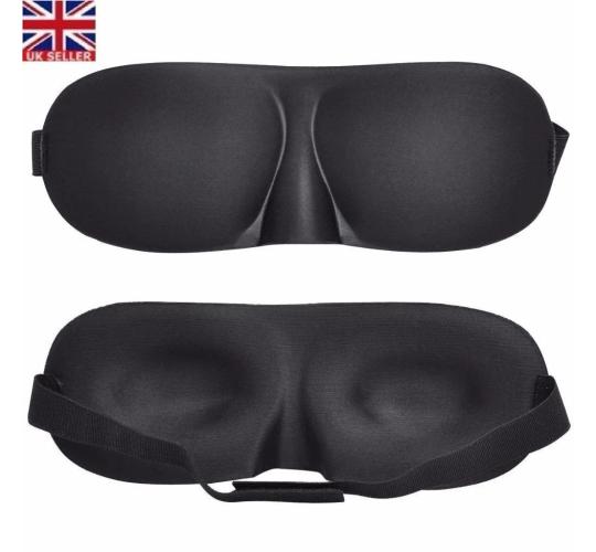 Approx 1000 pcs Black Soft Padded Blindfold Eye Mask Travel Sleep Aid Shade Cover 