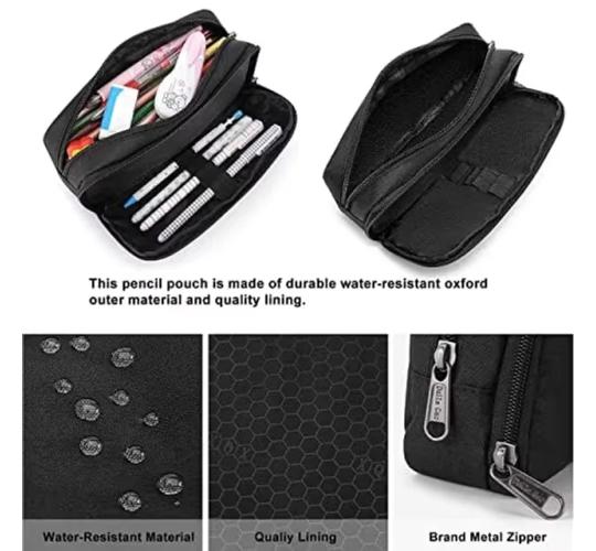 50pcs Large Pencil Case Multifunction Office Pen Pouch