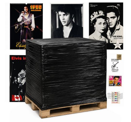 Pallet of 2,279 Official Elvis Presley Memorabilia & Vintage Collectibles