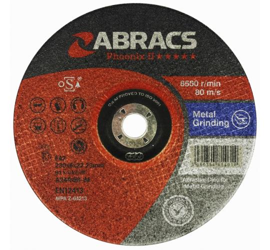 One Off Joblot of 6 Abracs Phoenix II Metal Sanding Discs