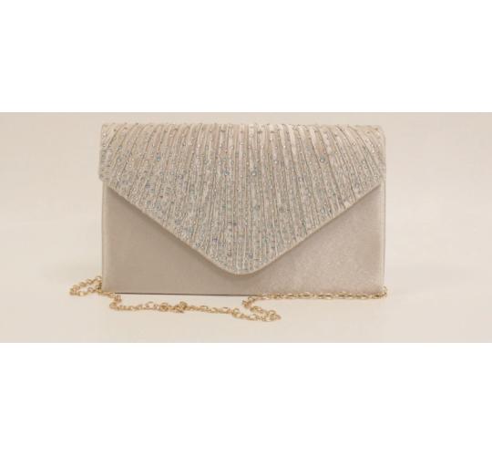 Womens Clutch Purse evening Bag with Gold Chain Shoulder Strap  