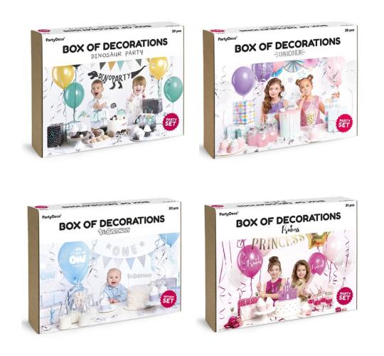 One Off Job Lot of 11 Mixed PartyDeco Box of Decorations