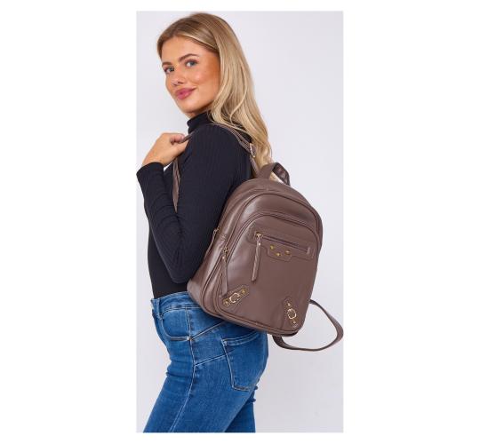 30PCS Mix Colours-Soft Pu Medium Size Studs Details Backpack Bag