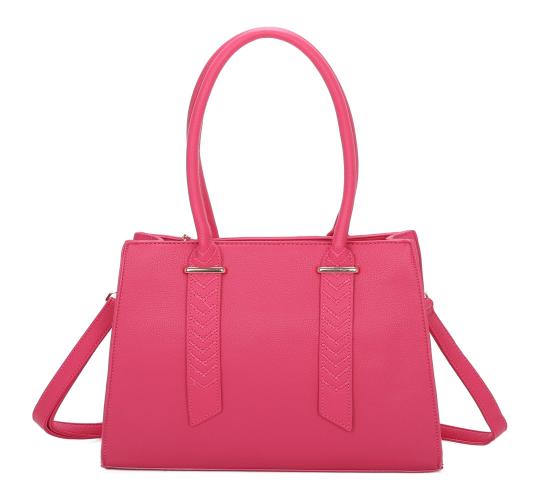 30 pcs Mix Colours-Soft Pu Medium Size Tote Bag Shoulder Bag with Front Stitching Details
