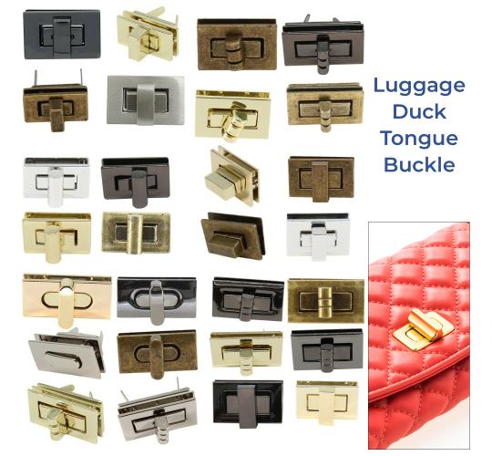Twist Turn Lock Clasp Fasteners 100 pcs Mixed Sizes Handbag Purse Repair Craft Job Lot UK
