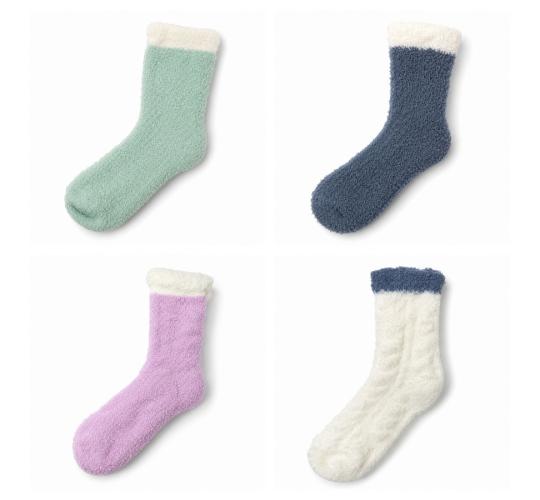 One Off Job Lot of 48 Mixed Women's Fuzzy Soft Fluffy Socks
