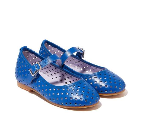 Wholesale Job Lot of 5 The Eugens Girl's Ava Cobalt Ballerina Shoes