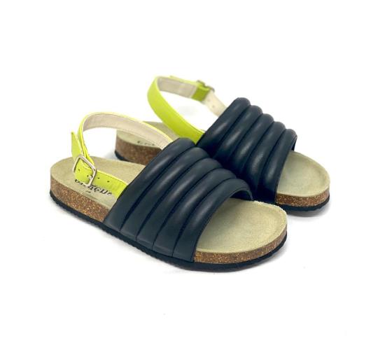 Wholesale Job Lot of 5 The Eugens Girl's Billie Black Sandals