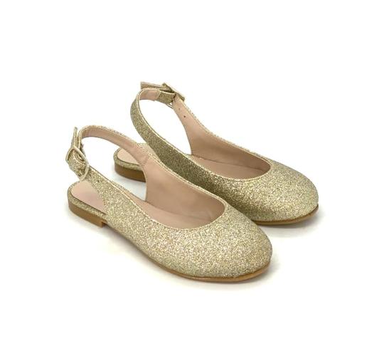 Wholesale Job Lot of 5 The Eugens Girl's Isidore Glitter Ballerina Shoes