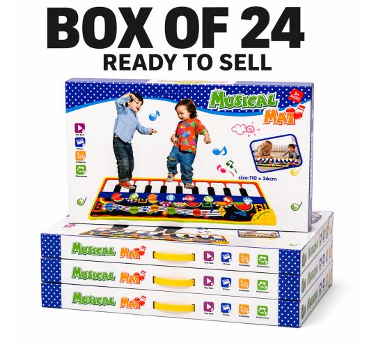 Kids Piano Musical Mats Boxed Educational Toy Wholesale Job Lot Reseller Stock 24x 