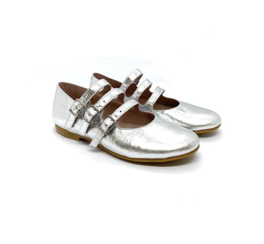 Wholesale Job Lot of 6 The Eugens Girl's Alice Silver Mary Jane shoes
