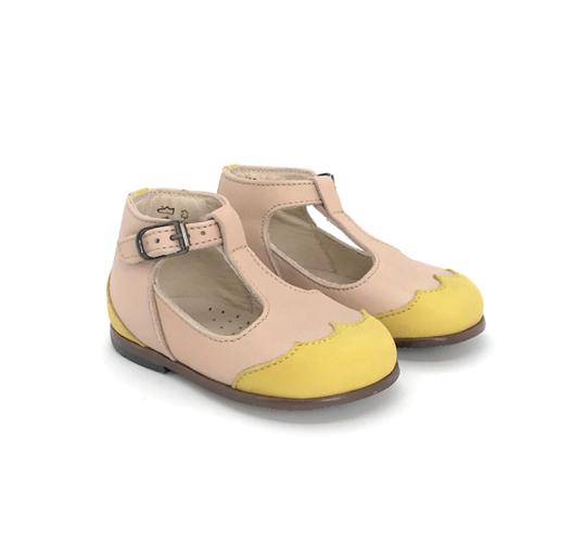 Wholesale Job Lot of 5 The Eugens Girl's Dione Nude/Tournesol T-bar Shoes