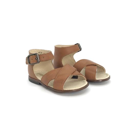 Wholesale Job Lot of 6 The Eugens Girl's Athina Cognac Sandals