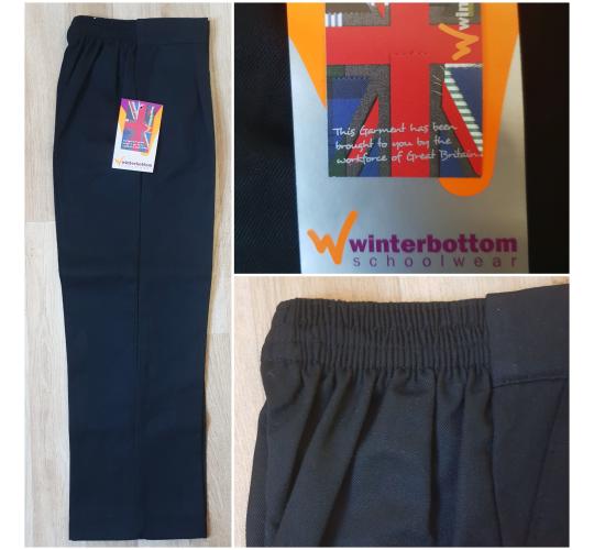 Lot of 21 pairs of Winterbottoms school trousers age 7 years Black & Grey