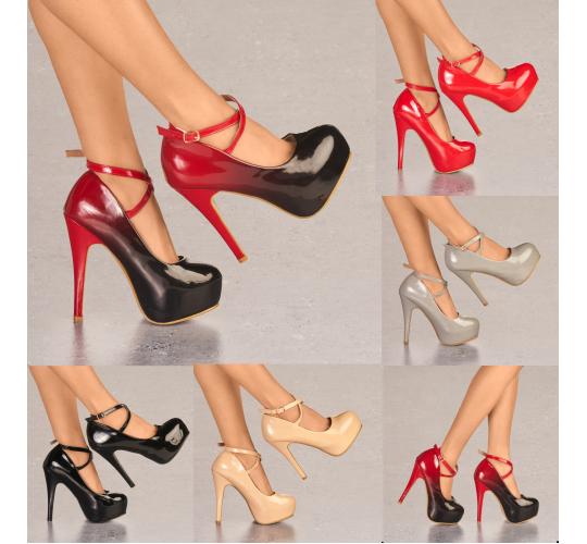 Wholesale Clearance 800 Pairs Womens Stiletto Pumps Patent Faux Suede Party Shoes