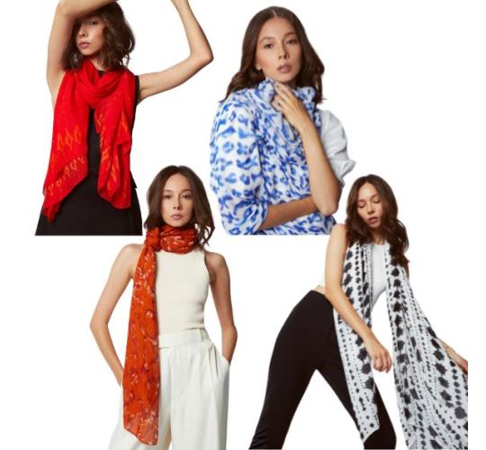 20x Mixed Women's Lightweight Scarves