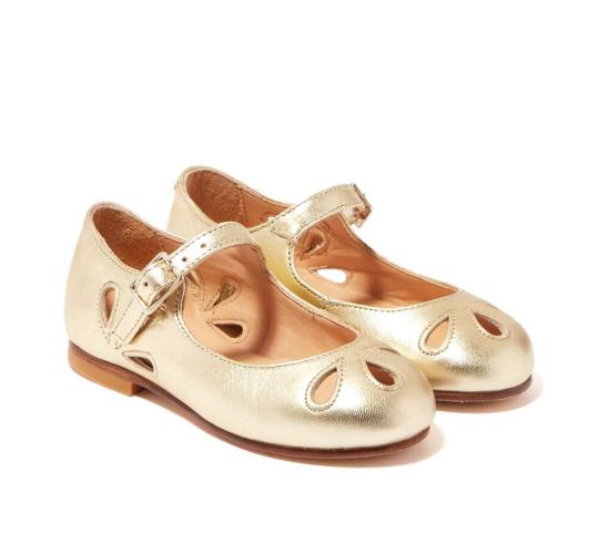 Wholesale Job Lot of 4 The Eugens Girl's Alexa Gold Mary Jane Shoes
